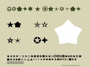 Stars A W05 Regular Version 4.10 Font Sample