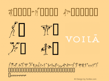 VoilaSlims W90 Regular Version 4.10 Font Sample