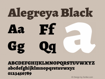 Alegreya Black Version 2.009图片样张