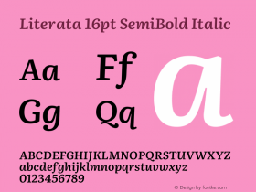 Literata 16pt SemiBold Italic Version 3.002图片样张