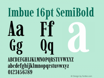 Imbue 16pt SemiBold Version 1.102图片样张