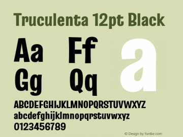 Truculenta 12pt Black Version 1.002图片样张