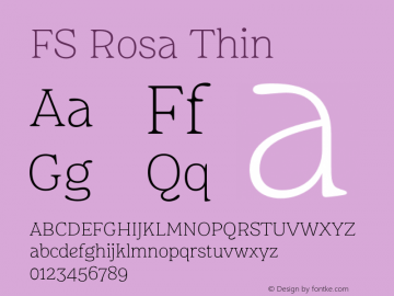 FS Rosa Thin Version 2.00图片样张