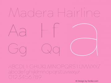 Madera Hairline Version 2.01图片样张