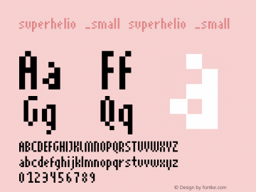 superhelio _small superhelio _small Macromedia Fontographer 4.1.5 06.10.2001图片样张