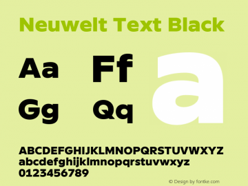 Neuwelt Text Black Version 1.00, build 19, g2.6.2 b1235, s3图片样张