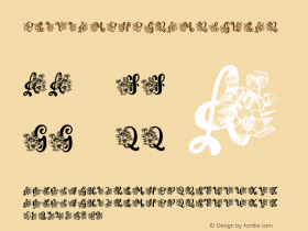 Olivia Monogram Version 1.00;February 13, 2021;FontCreator 11.5.0.2422 64-bit Font Sample