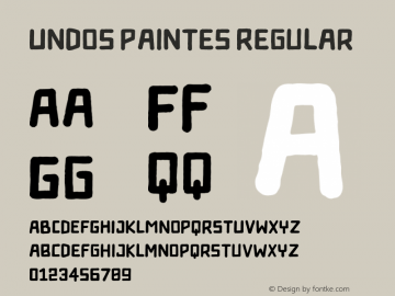 Undos Paintes Regular Version 1.000;hotconv 1.0.109;makeotfexe 2.5.65596 Font Sample