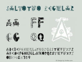 SaltoTwo Regular Altsys Metamorphosis:30.05.2001 Font Sample