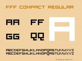 FFF Compact Regular 1.1 Font Sample