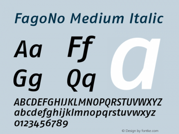 FagoNo Medium Italic 001.000图片样张