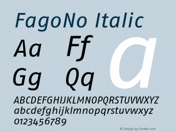 FagoNo Italic 001.000图片样张