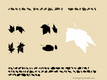 LeavesFalling W95 Regular Version 4.10 Font Sample