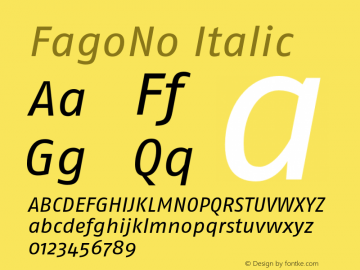 FagoNo Italic 001.000图片样张