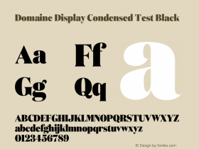 DomaineDisplayCd-BlackTest Version 1.004;PS 1.0;hotconv 16.6.54;makeotf.lib2.5.65590;0 Font Sample