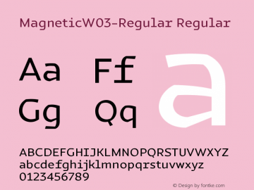 Magnetic W03 Regular Version 1.00图片样张