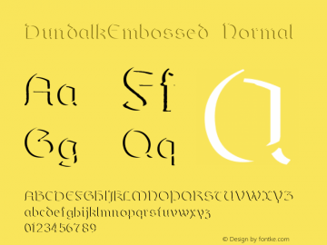 DundalkEmbossed Normal 001.001图片样张