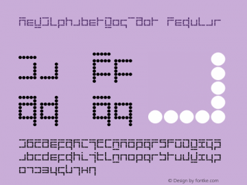 New Alphabet W05 Dot Version 1.00 Font Sample