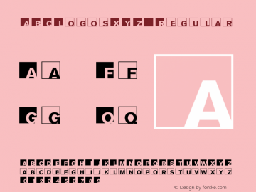 ABCLogosXYZ Regular 1.0 22-05-2002图片样张