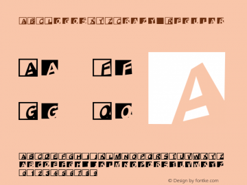 ABCLogosXYZCrazy Regular 1.0 22-05-2002图片样张