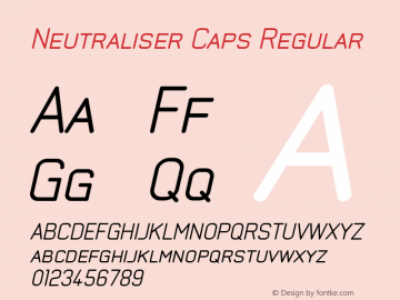 Neutraliser Caps W05 RegularObl Version 4.00图片样张