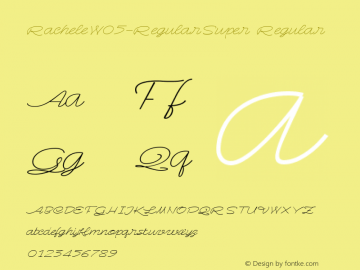 Rachele W05 Regular Super Version 2.10图片样张