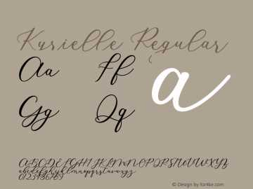 Kyrielle Version 1.00;November 23, 2020;FontCreator 13.0.0.2637 64-bit Font Sample