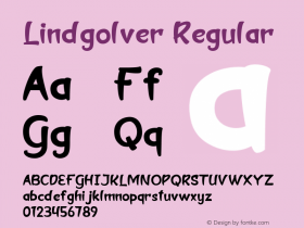 Lindgolver Version 1.00;February 24, 2021;FontCreator 13.0.0.2683 64-bit Font Sample