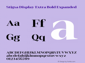 StigsaDisplay-ExtBdExp Version 1.000 Font Sample