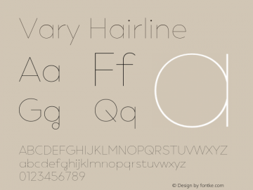 Vary Hairline Version 1.00图片样张