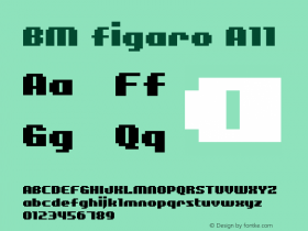 BM figaro A11 Macromedia Fontographer 4.1J 02.6.11 Font Sample