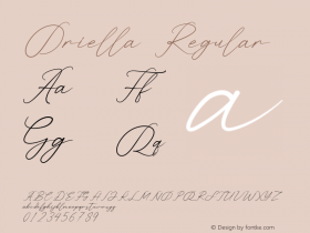 Oriella Version 1.014;Fontself Maker 3.5.1图片样张