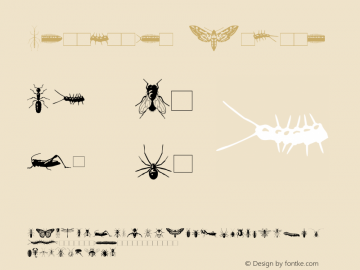 Insectile Medium Version 1.00 Font Sample