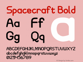 Spacecraft Bold Version 1.00;February 15, 2021;FontCreator 13.0.0.2683 64-bit Font Sample