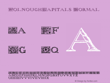 WolnoughCapitals Normal Version 1.0; 2002; initial release图片样张