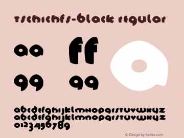 TschichFS-Black Regular 1.0 2002-06-15 Font Sample