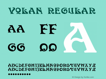 Volan Regular 1.0 Font Sample