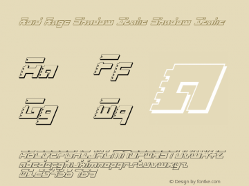 Roid Rage Shadow Italic Shadow Italic 1图片样张