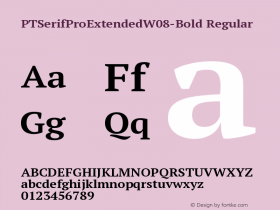 PT Serif Pro Extended W08 Bold Version 1.00图片样张