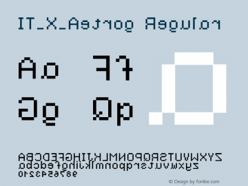 IT_X_Aetrog Regular 1.0 Font Sample