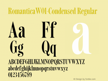 Romantica W01 Condensed Version 2.00图片样张