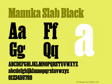 Manuka Slab Black Version 1.005 | web-OT图片样张