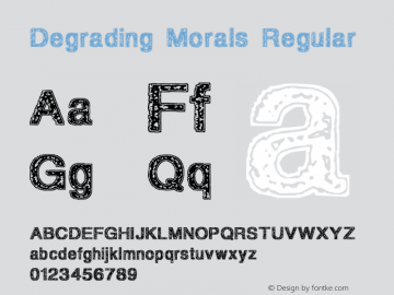 Degrading Morals Regular 1.00图片样张