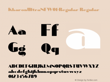 Kharon Ultra NF W01 Regular Version 1.10 Font Sample