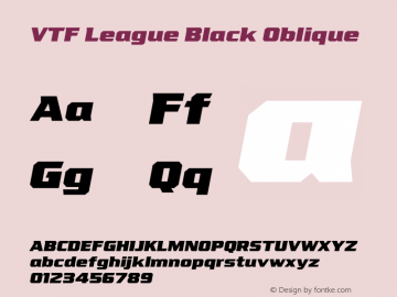 VTF League Black Oblique Version 3.007 | wf-rip DC20190820图片样张