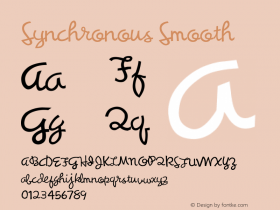 Synchronous Smooth Macromedia Fontographer 4.1.3 4/11/99 Font Sample