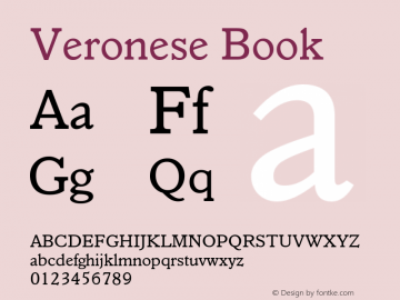 Veronese-Book Version 1.000 Font Sample