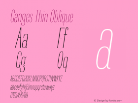 Ganges Thin Oblique 1.000图片样张