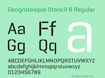 Geogrotesque Stencil B 2.000图片样张