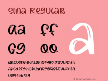 Sina Version 1.001;Fontself Maker 3.5.4图片样张
